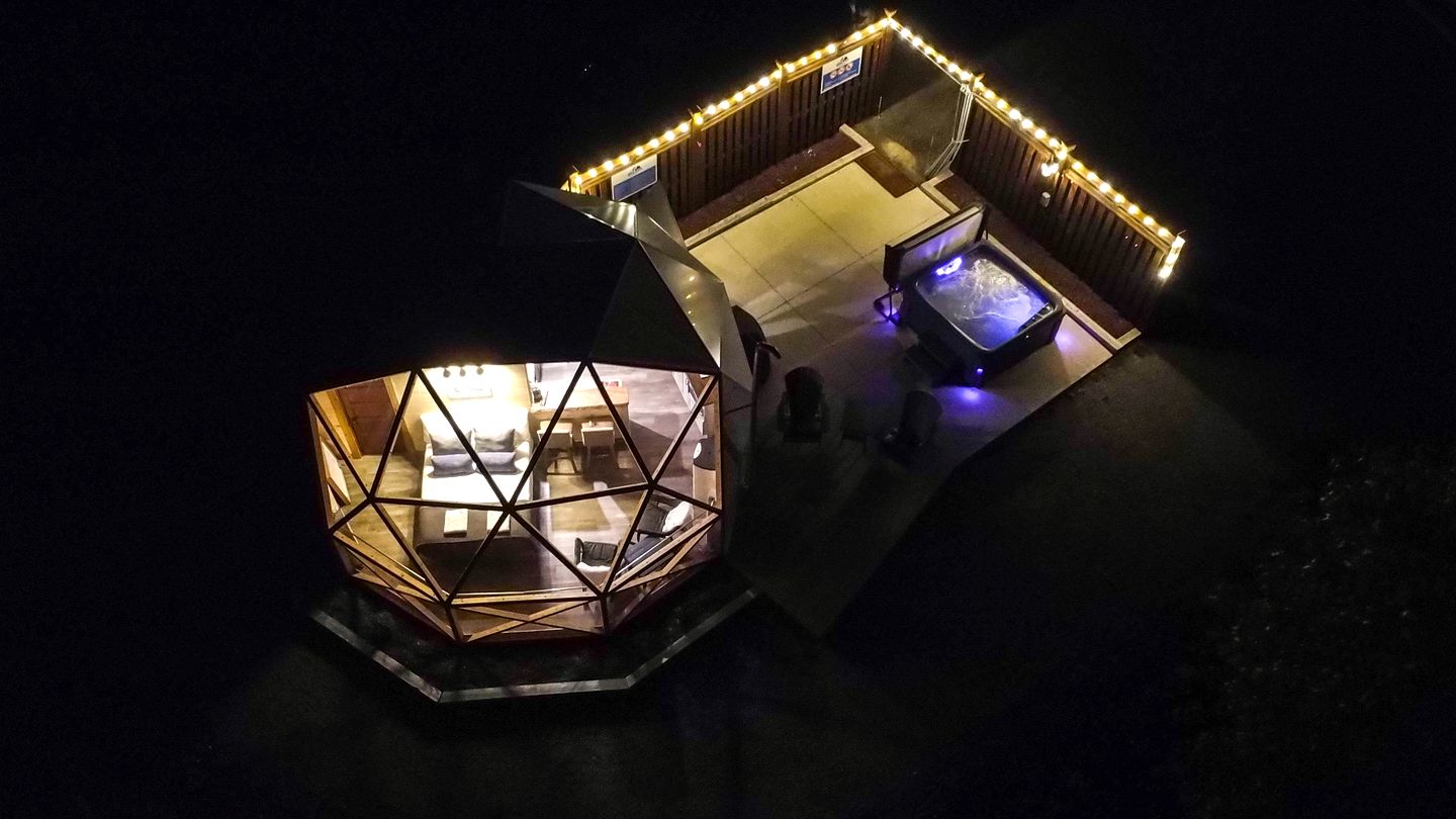 Incredible Dome Rental in Flatlands, New Brunswick with Hot Tub and Spectacular Views