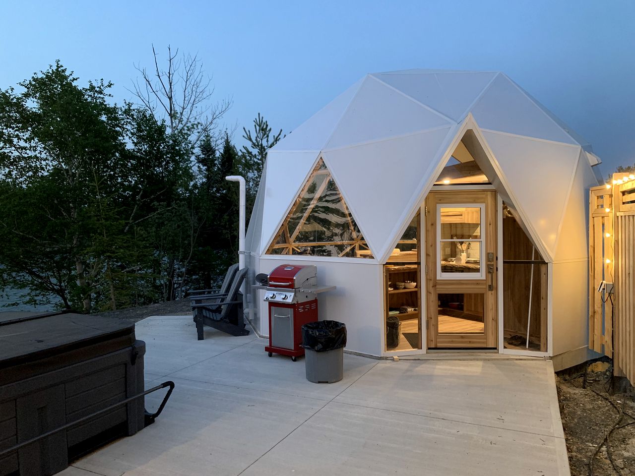 Incredible Dome Rental in Flatlands, New Brunswick with Hot Tub and Spectacular Views