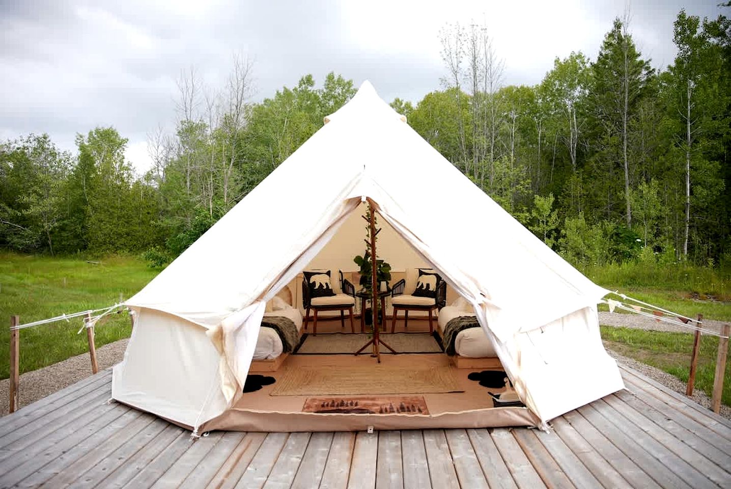 Bell Tents (Canada, Northern Bruce Peninsula, Ontario)
