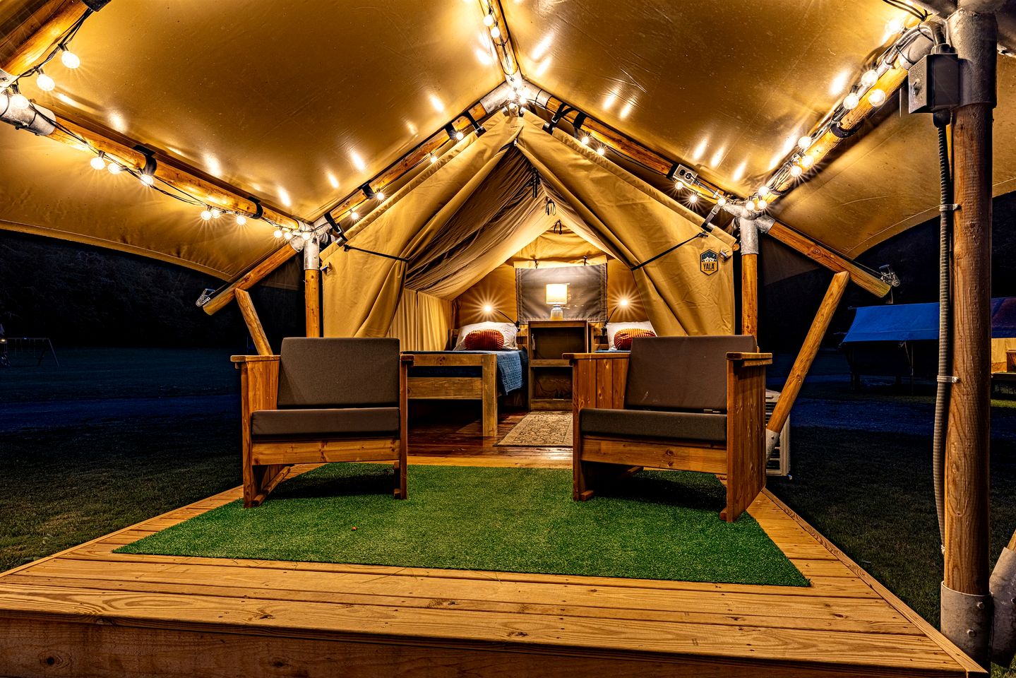 Incredible Multi-Unit Group Glamping in Safari Tents for an Amazing Outdoor Adventure with Family or Friends in Newport, Tennessee