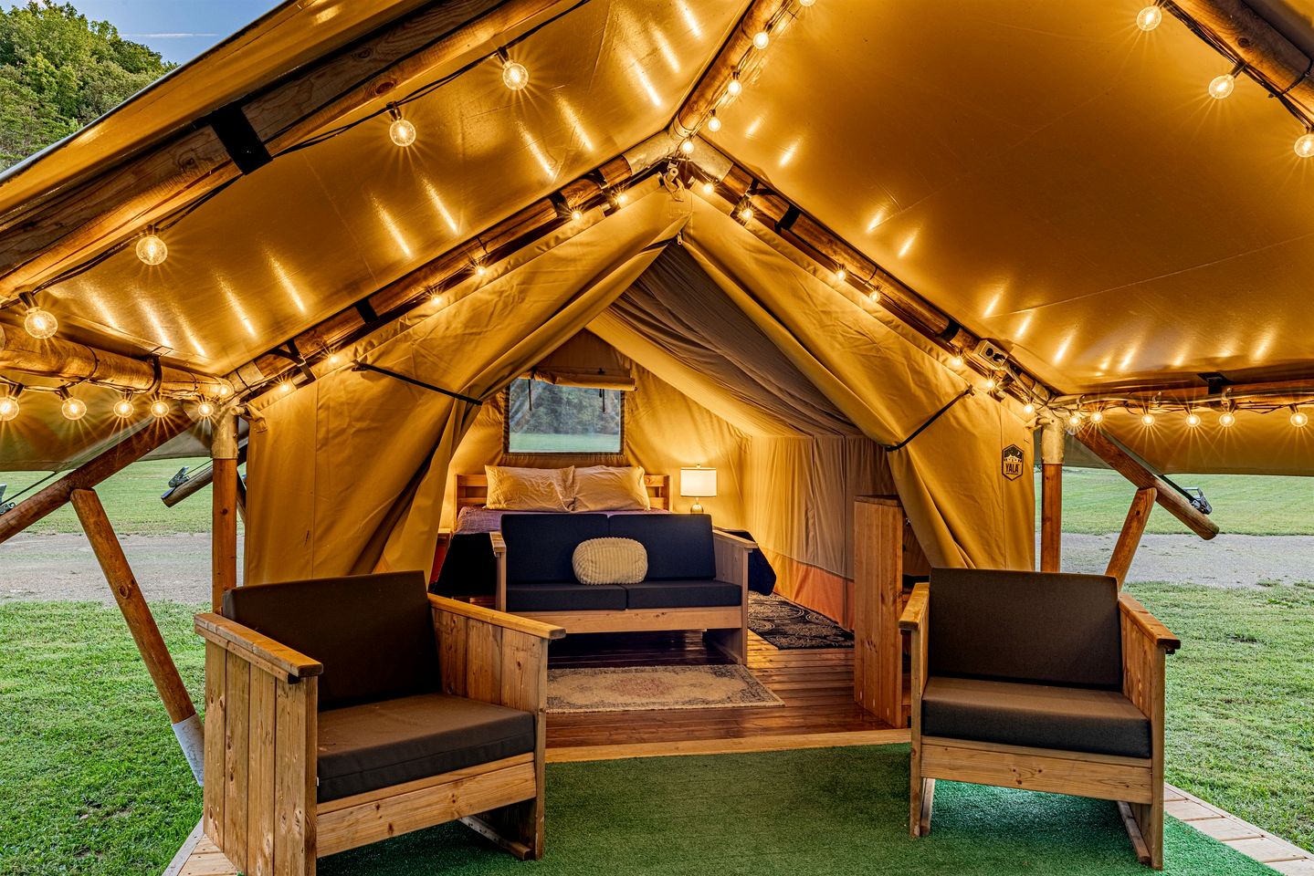 Incredible Multi-Unit Group Glamping in Safari Tents for an Amazing Outdoor Adventure with Family or Friends in Newport, Tennessee