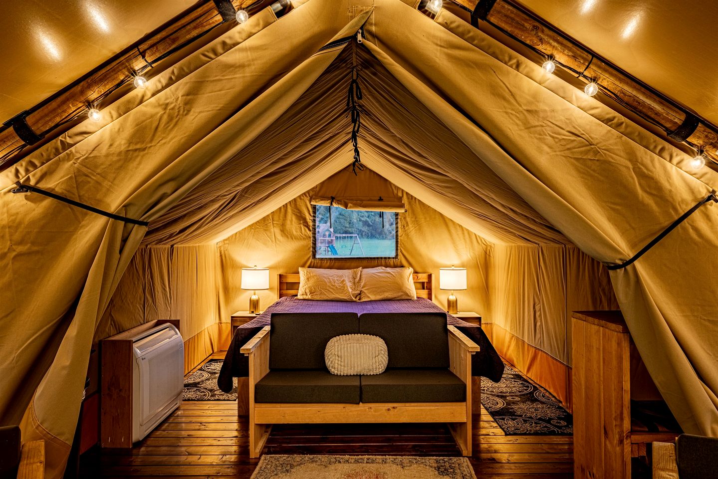 Incredible Multi-Unit Group Glamping in Safari Tents for an Amazing Outdoor Adventure with Family or Friends in Newport, Tennessee