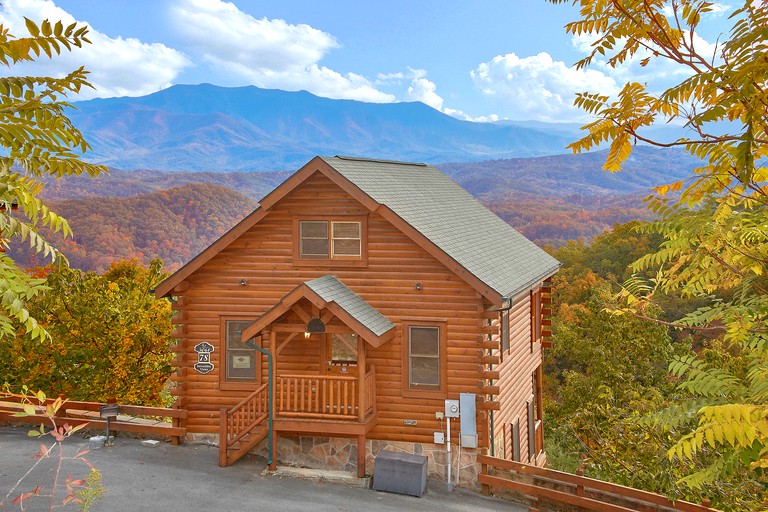 This Smoky Mountain vacation rental comes with a hot tub and is great for a weekend getaway in Tennessee