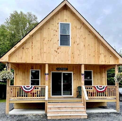 Incredible Wooden Cabin with Fire Pit and Barbecue in Greenville, Maine