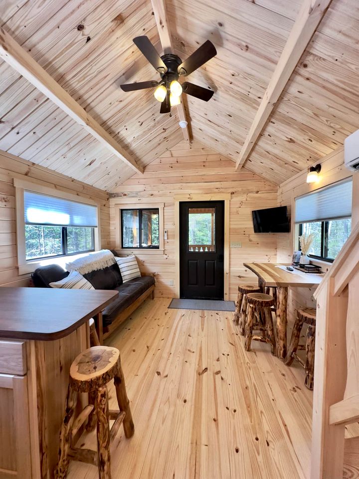 Incredible Wooden Cabin with Fire Pit and Stunning Views in Steuben, Maine