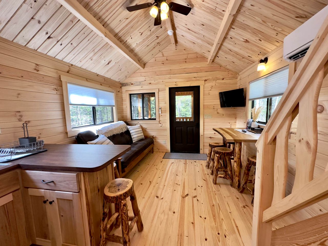 Incredible Wooden Cabin with Fire Pit and Stunning Views in Steuben, Maine