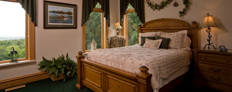 Room in a bed and breakfast: Madison weekend getaways in Wisconsin.