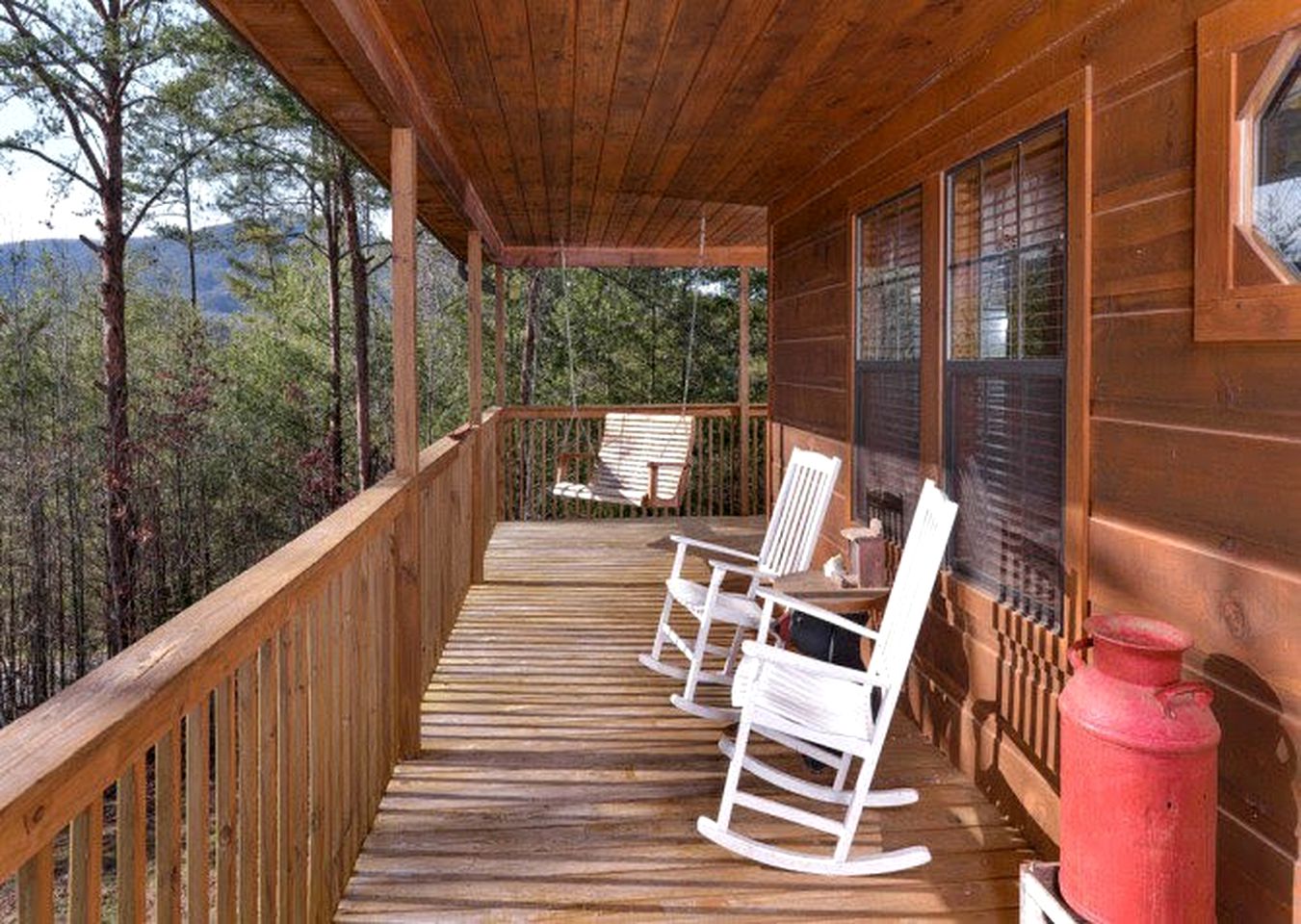 Secluded Couples' Cabin Rental with a Large Deck near Pigeon Forge, Tennessee