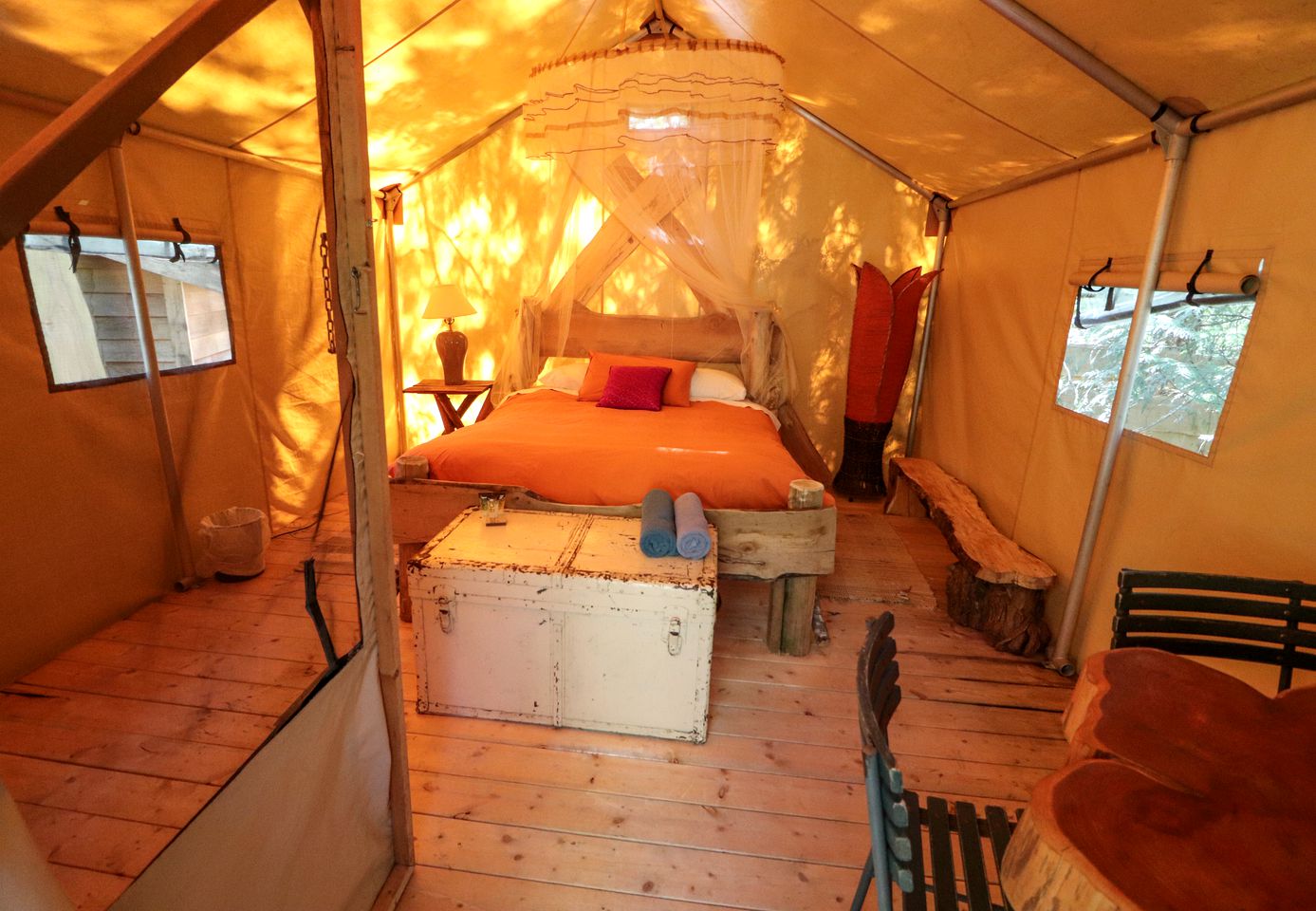 Romantic Safari Tent for Two on the Sunshine Coast, British Columbia