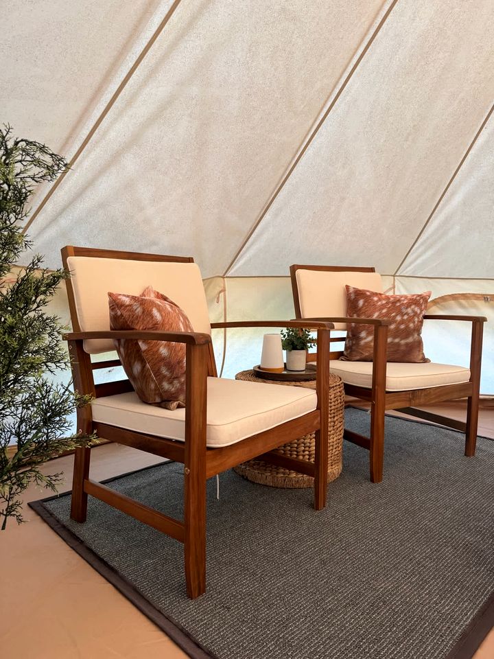 Intimate Luxurious Bell Tent with Fire Pit in Ontario