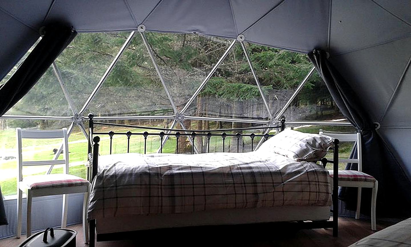 Unique Family-Friendly Dome Rentals Alongside Loch Ness, Scotland