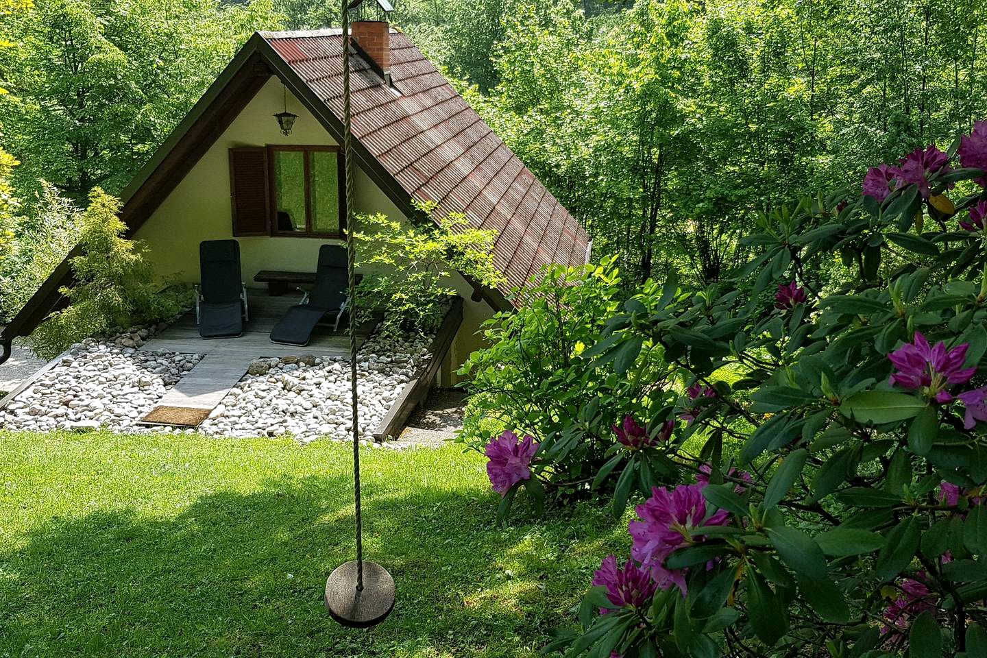 Family Friendly Chalet Getaway on a Private Glade in the Gorge near Ljubljana, Slovenia