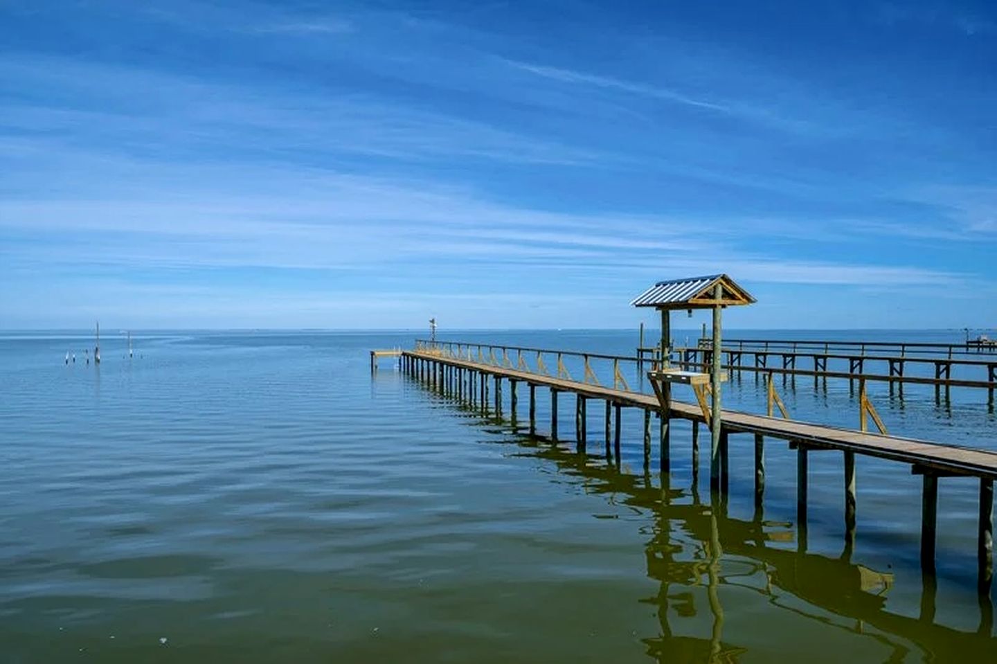 Scenic Bayfront Vacation Home with Private Fishing Pier near Fulton in Rockport, Texas