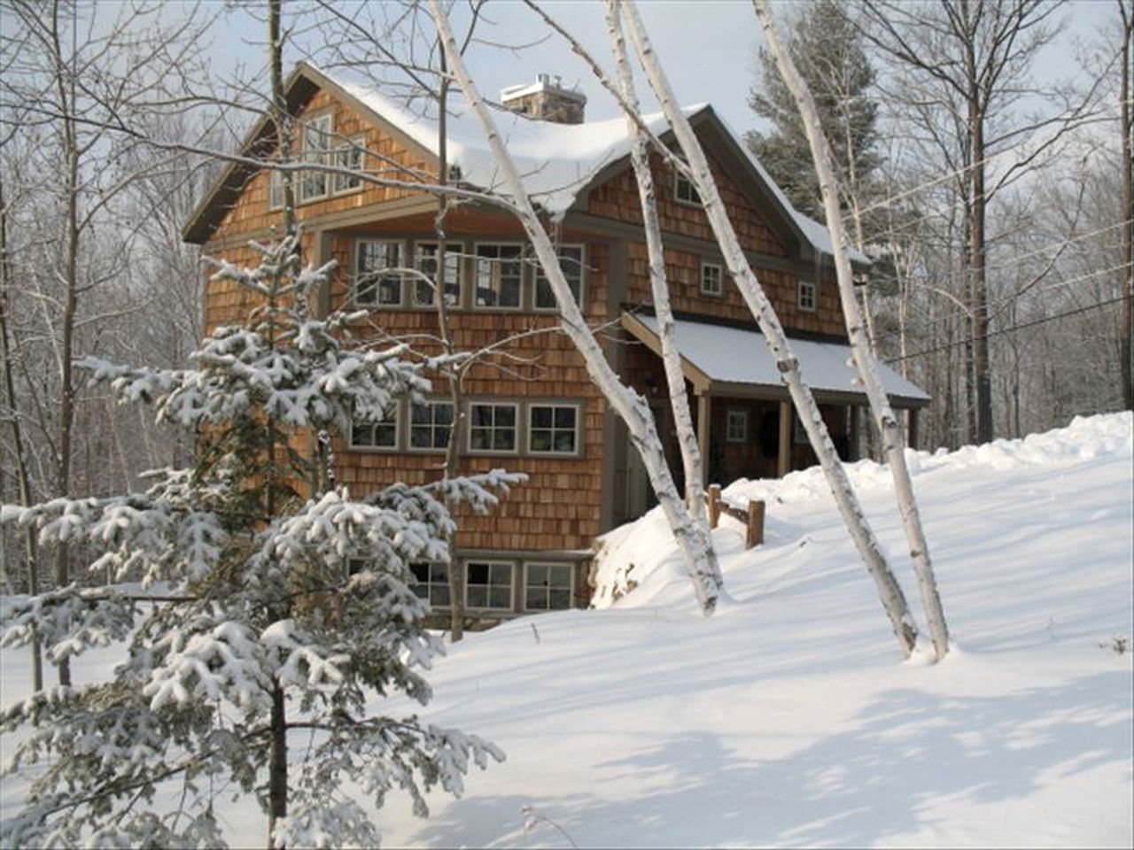 Private Rustic Cabin with Ski-In and Ski-Out Access in Jackson, New Hampshire
