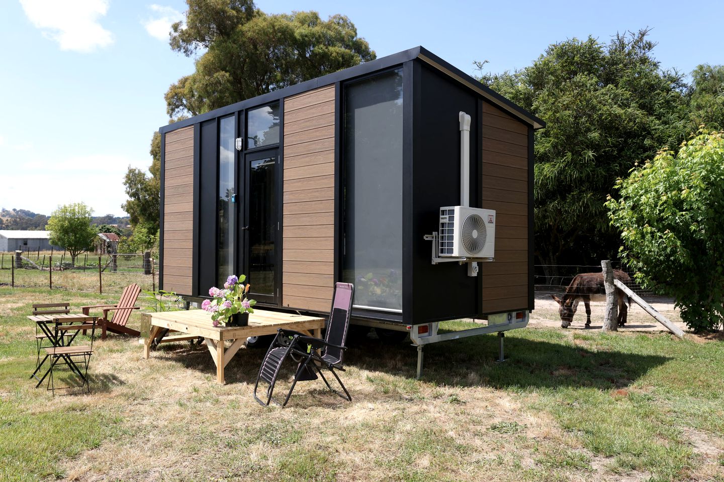 Victoria Tiny House for Couples Glamping on a Homestead