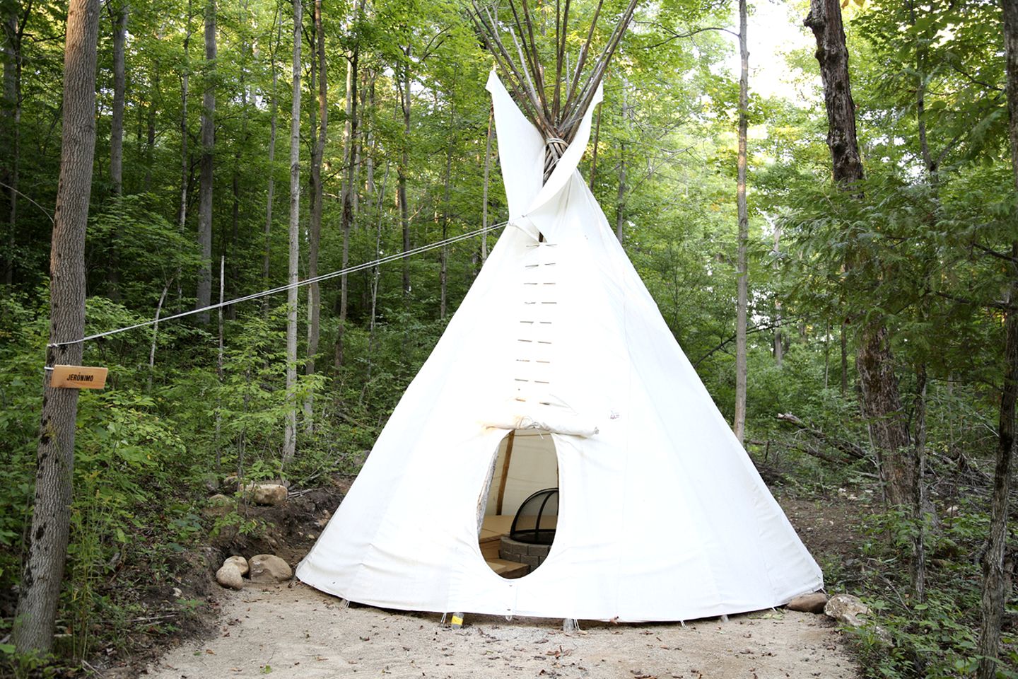 Embrace Nature in this Tipi with Barbecue and Fire Pit in Toronto, Ontario