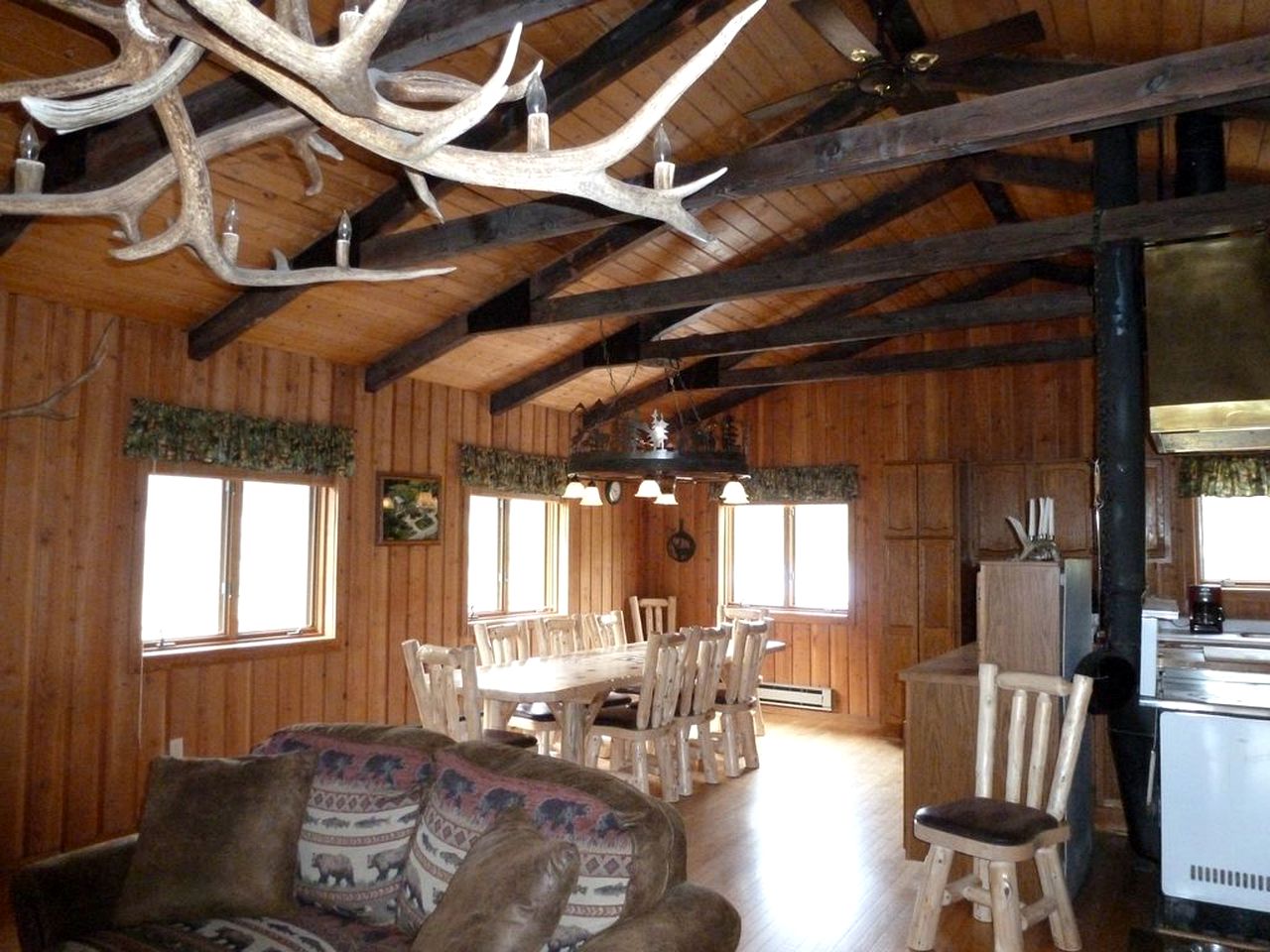 Mountain Ranch House near Big Hole River in Butte, Montana