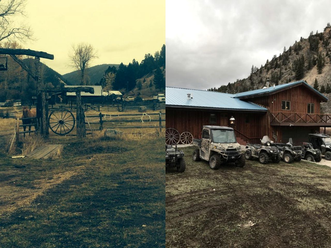 Mountain Ranch House near Big Hole River in Butte, Montana
