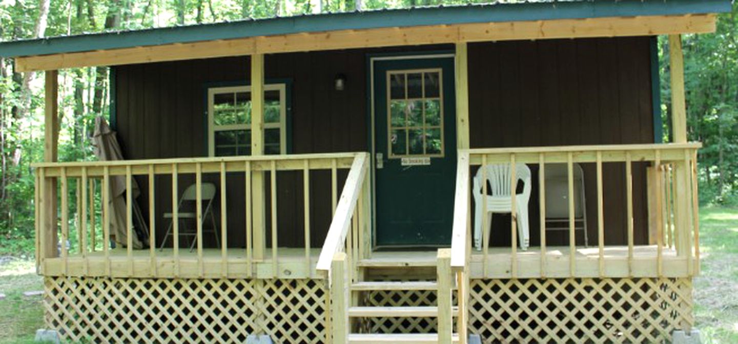 Authentic Camping Cabin Rental with a Fire Pit near Knoxville, Tennessee