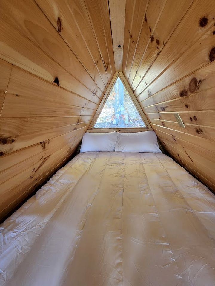 Rustic Tree A-Frame with Original Design by Tappan Lake in Ohio