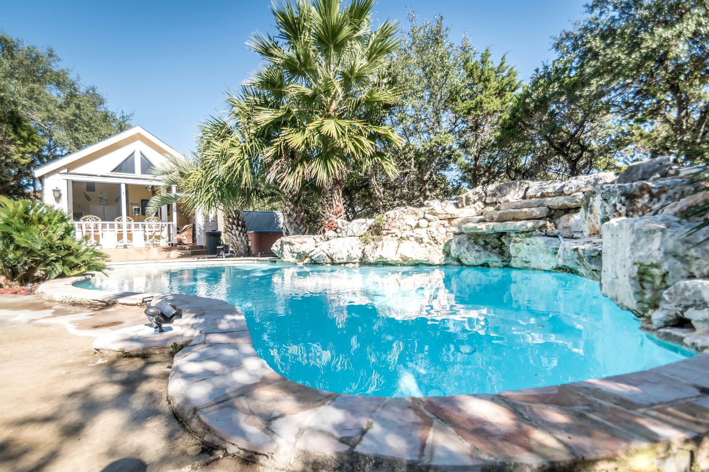 Joyful Cottage Rental for Couples with Poolside Cabana near San Antonio, TX