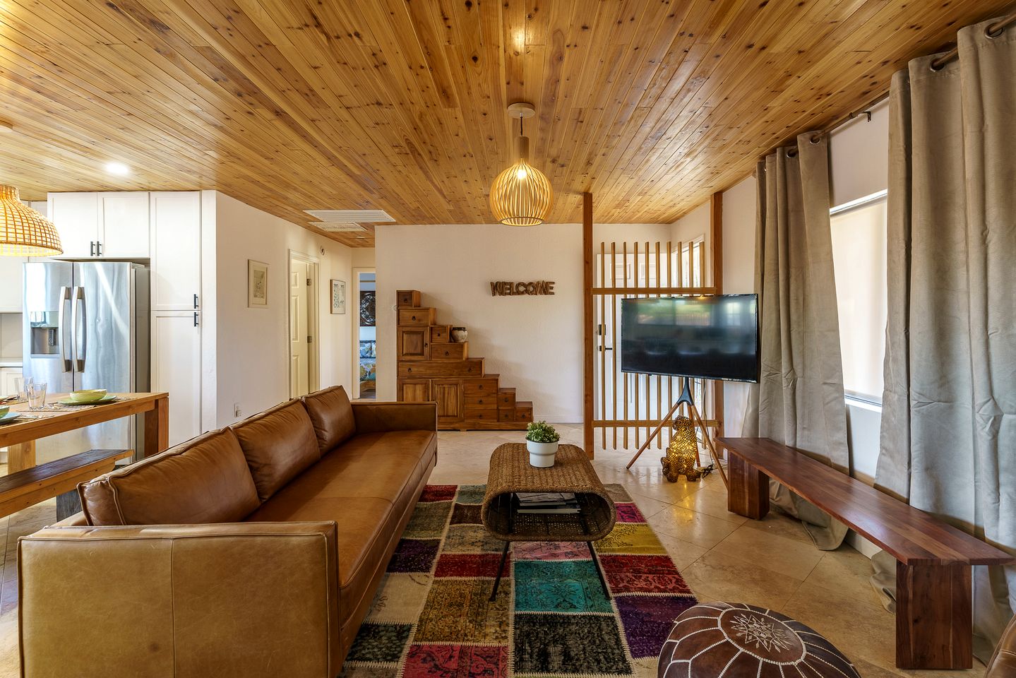Japanese-Inspired Desert Retreat with 3 King Beds, Scenic Views & Modern Comforts in Joshua Tree, California