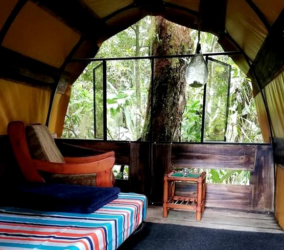 Vacation to Ecuador in this unique camping site in Tena, Ecuador.