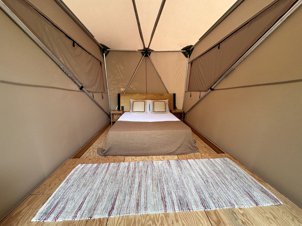 Safari Tent Glamping in Grayson Kentucky with Biking Trails Access