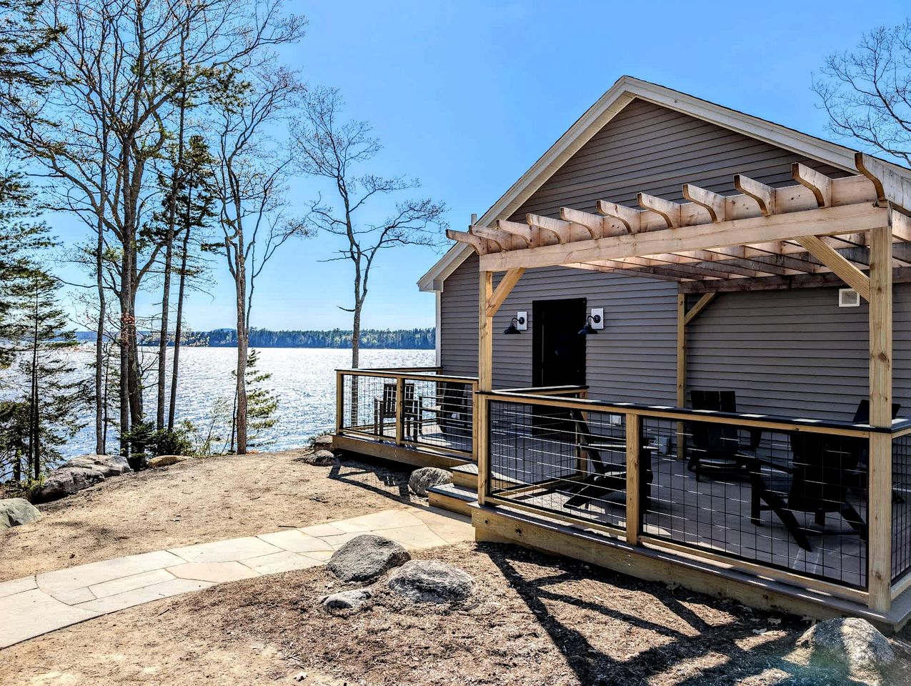 Stunning Waterfront Beach House with Private Beach and Fire Pits near Bar Harbor, Ellsworth Maine
