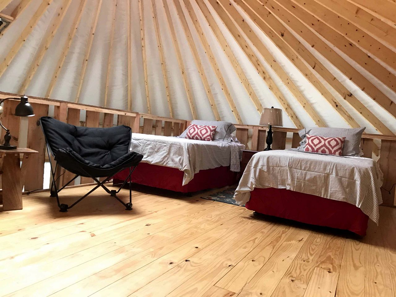 Gorgeous Yurt Rental for a River Vacation near Roanoke, Virginia