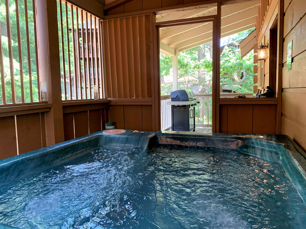 Enchanting Cabin with Spa, Pool Table and Barbecue in Pigeon Forge, Tennessee