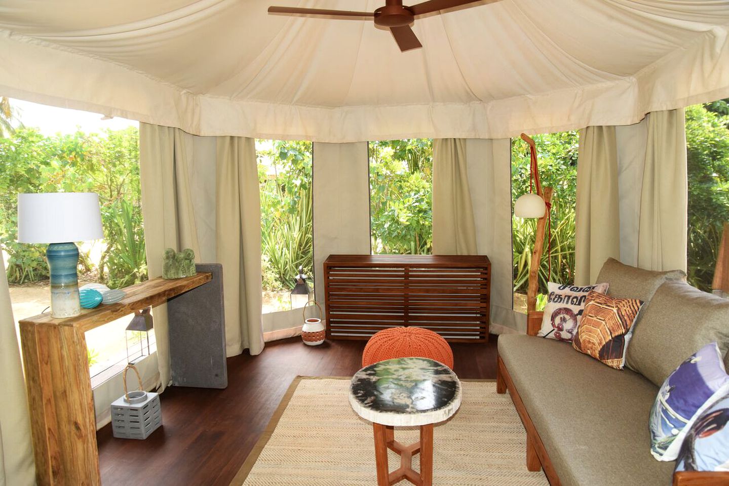 Tented Cabin with a Private Garden for a Romantic Getaway to Kalkudah Beach, Sri Lanka