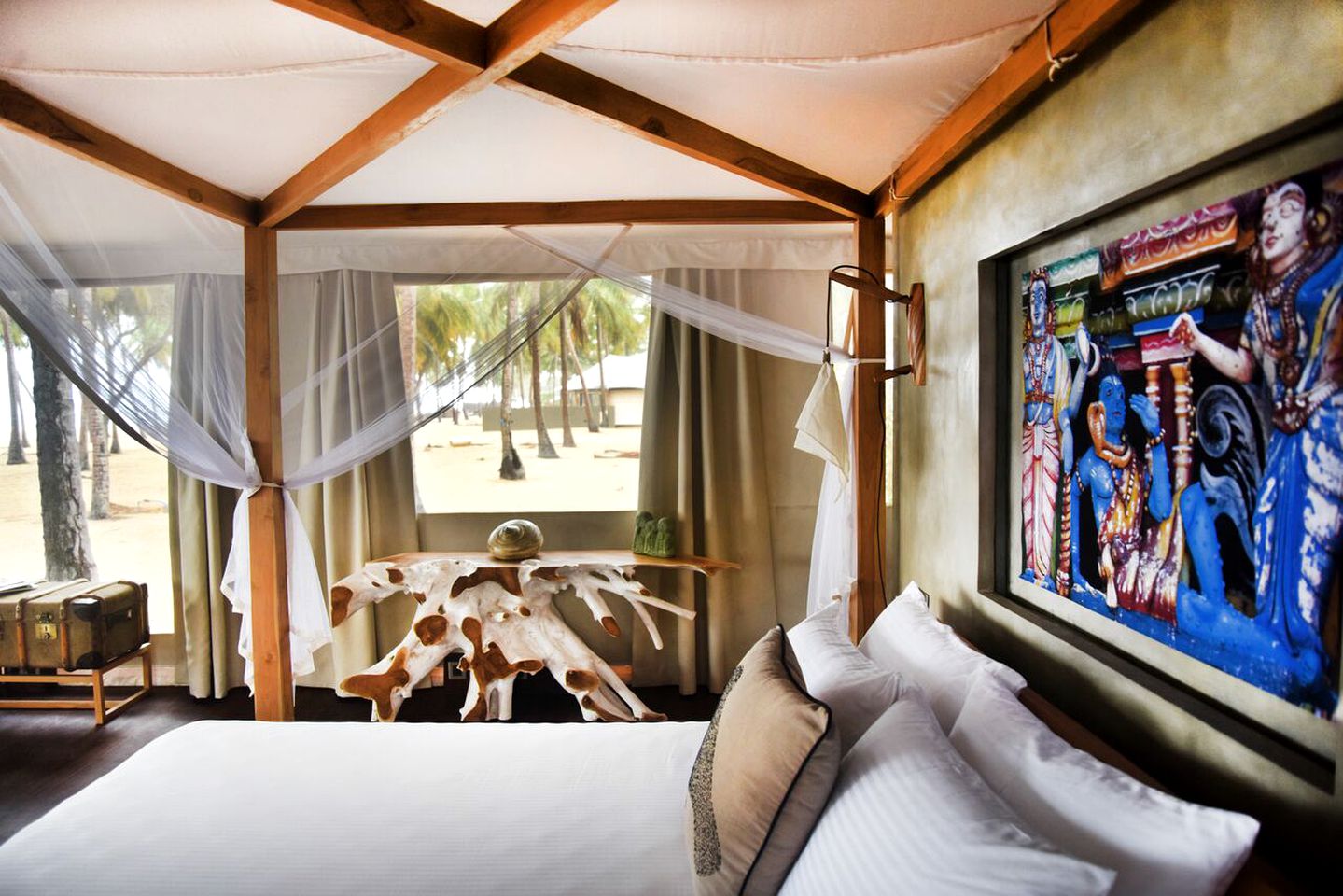 Beachside Tented Cabin Getaway at a Resort near Batticaloa, Sri Lanka