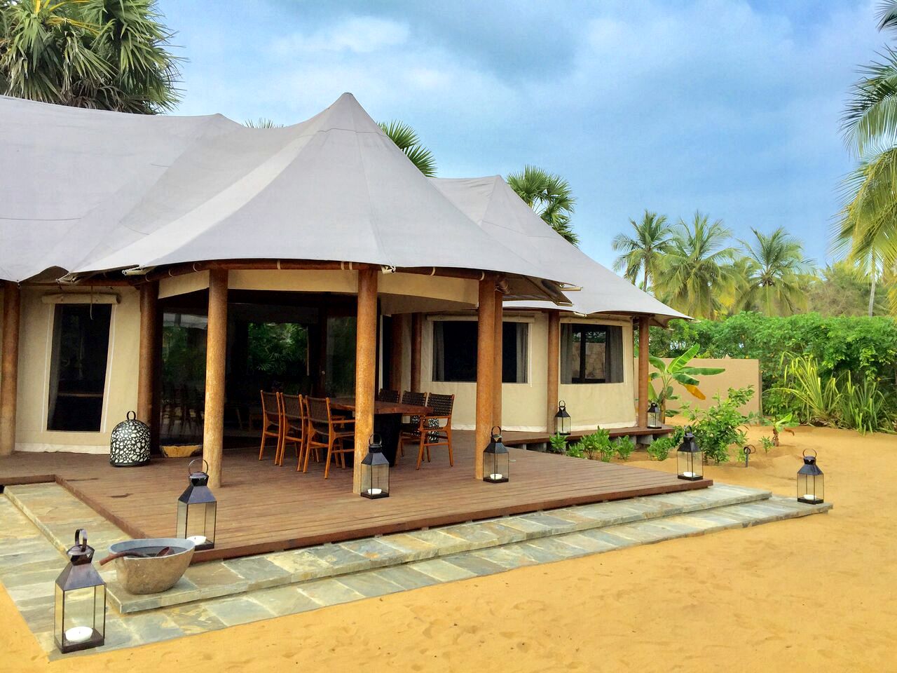 Family-Friendly Resort Accommodation in a Tented Cabin in Kiran, Sri Lanka