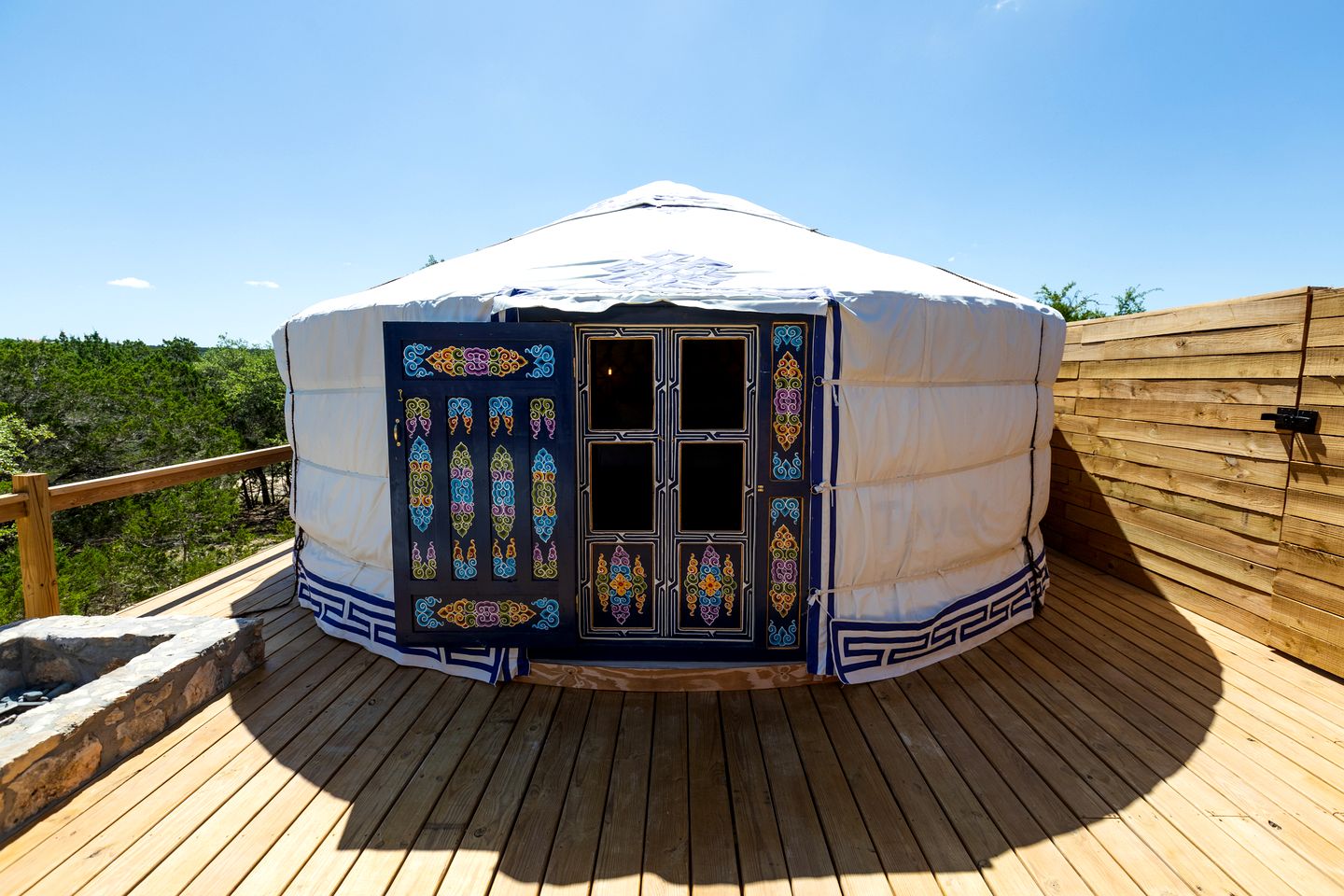 Secluded Romantic Yurt with Amazing Views in Dripping Springs, Texas