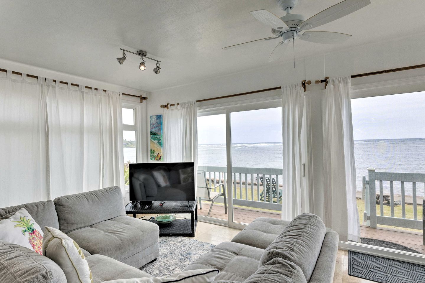 Chic Beach House with Incredible Views Perfect for Water Sports in Anahola, Hawaii