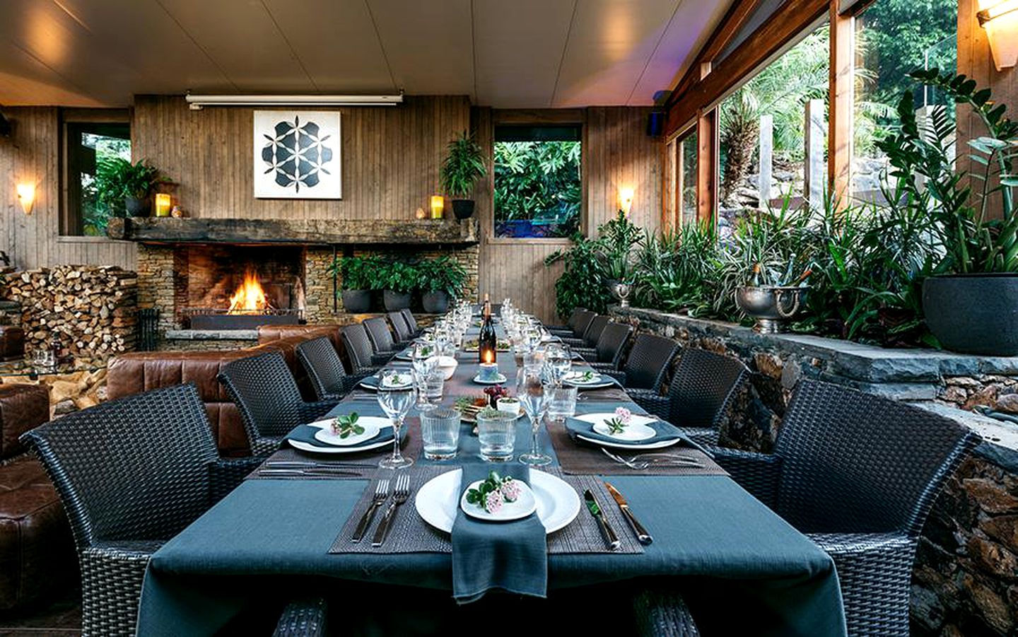 Luxury Lodge Rental with Saltwater Pool for Group Holiday in Palm Beach, Waiheke Island