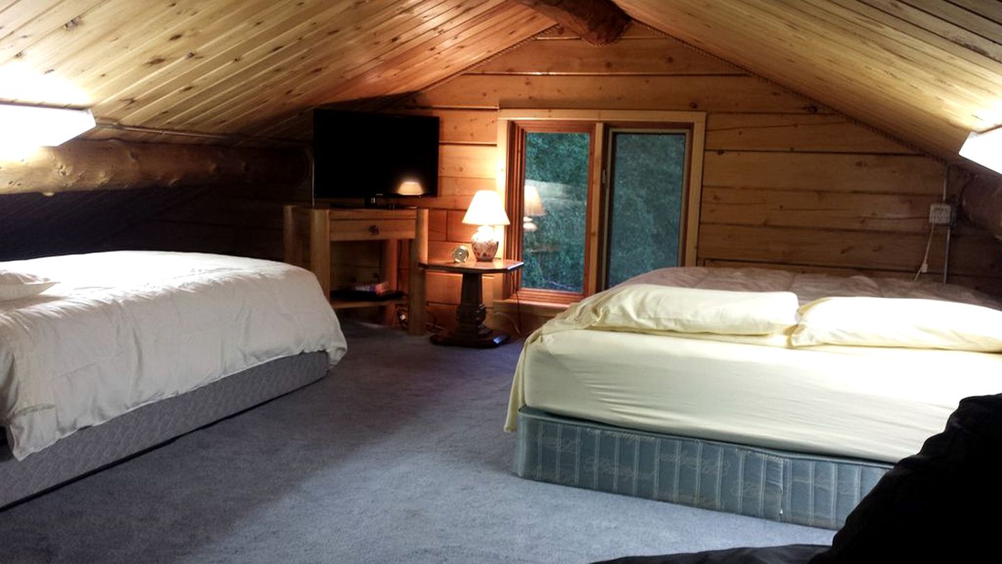 Comfortable Rustic Cabin Rental with a Sauna and a Fire Pit on Alaska's Kenai River