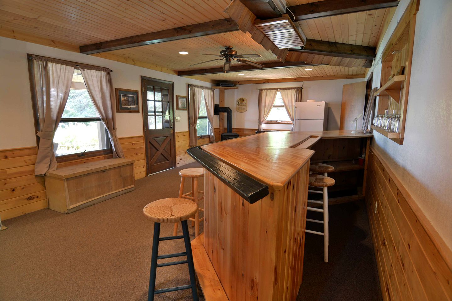 Spacious Cottage with Luxury Amenities For a Family Fun Glamping Experience near Lake Namekagon, Wisconsin