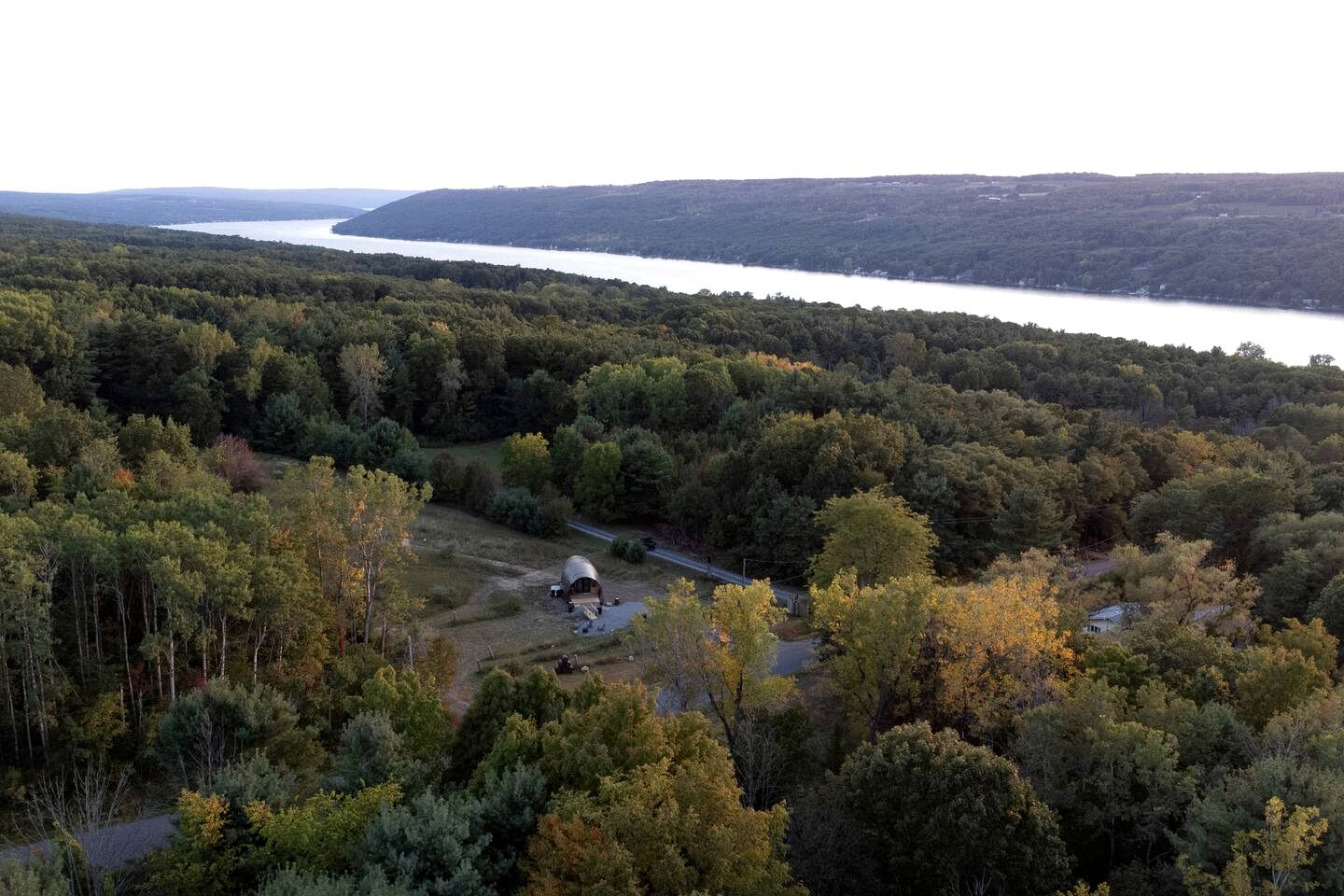 Cozy Wine Barrel Stay with Fire Pit on Keuka Lake Wine Trail near Penn Yan, New York