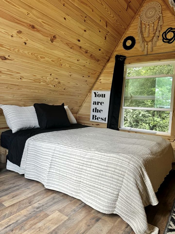 Colorful Romantic A-frame with Outdoor Shower in Texas