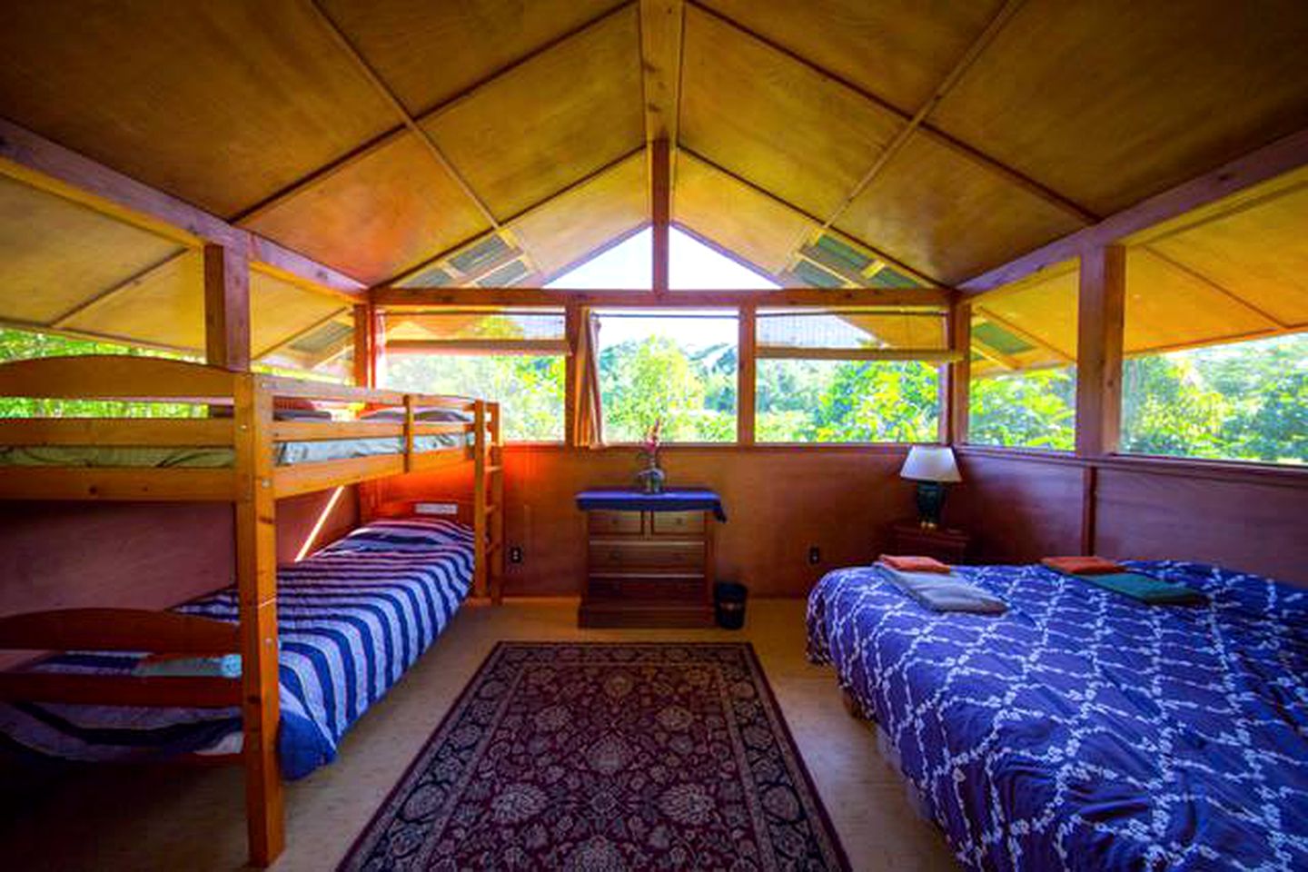 Family-Friendly Camping Cabin with Jungle View on the Big Island, Hawaii