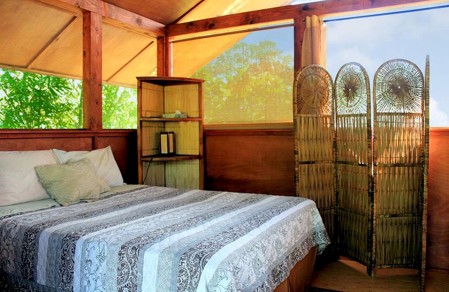 Family-Friendly Camping Cabin with Jungle View on the Big Island, Hawaii