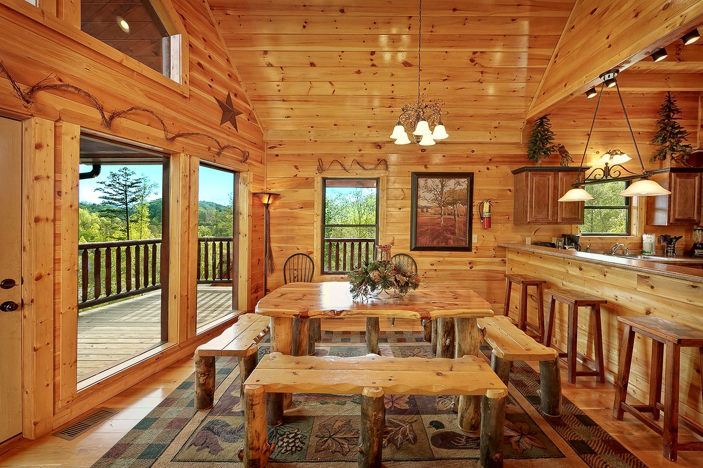 Amazing Cabin Rental with a Home Cinema for a Family Getaway near the Great Smokies, TN