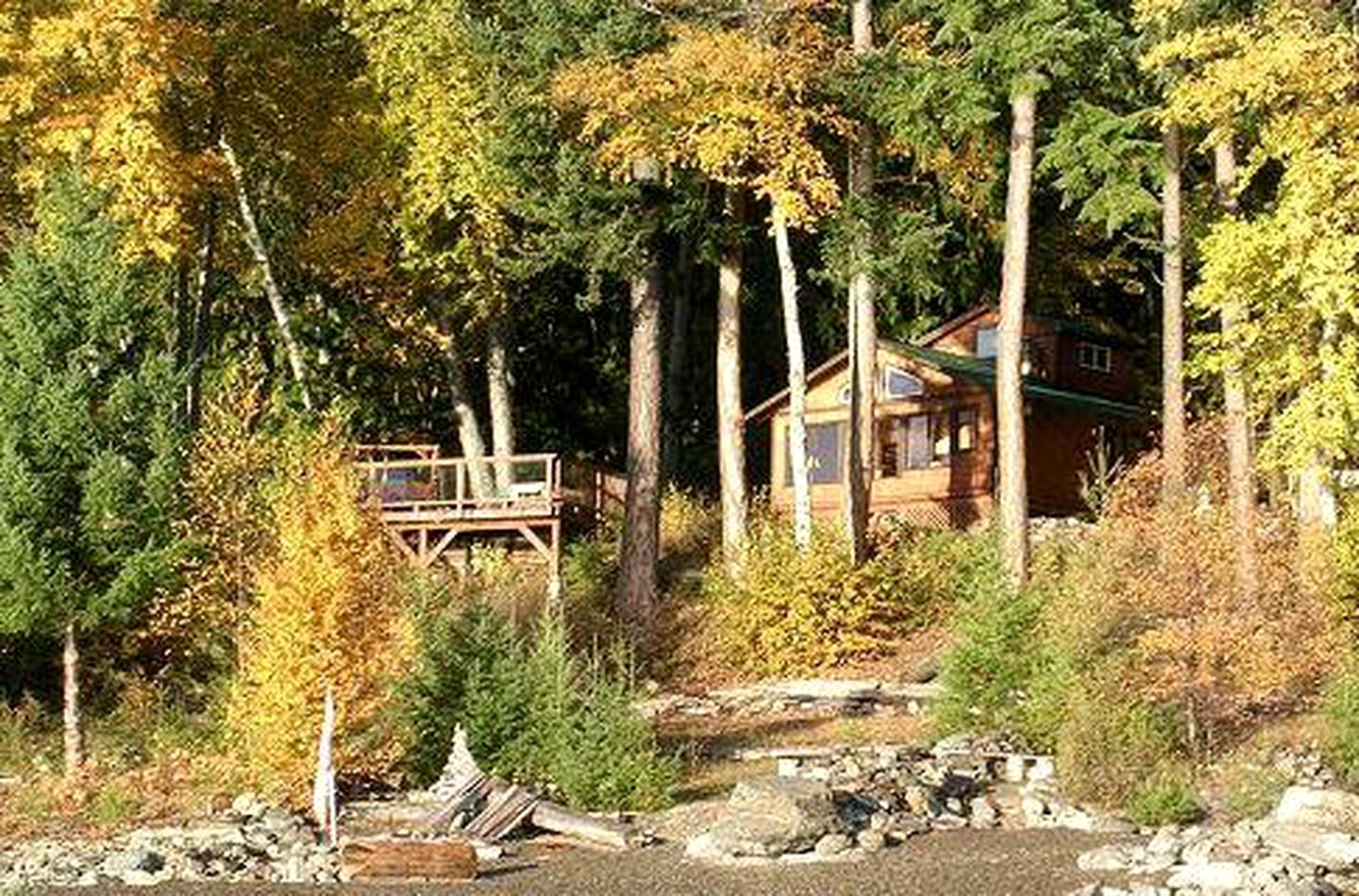 Secluded Lakefront Cabin Rental on Kootenay Lake with Private Beach, British Columbia