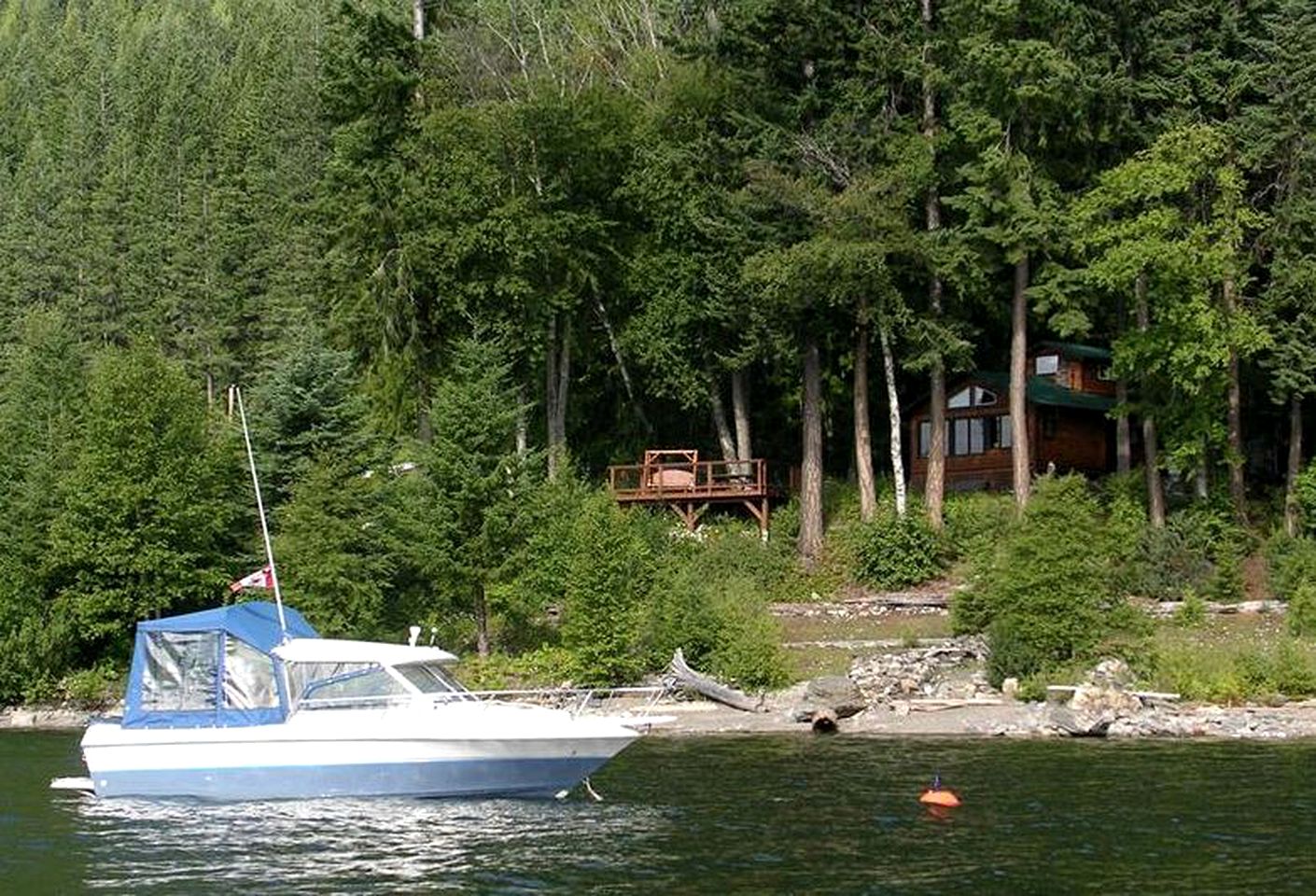Secluded Lakefront Cabin Rental on Kootenay Lake with Private Beach, British Columbia