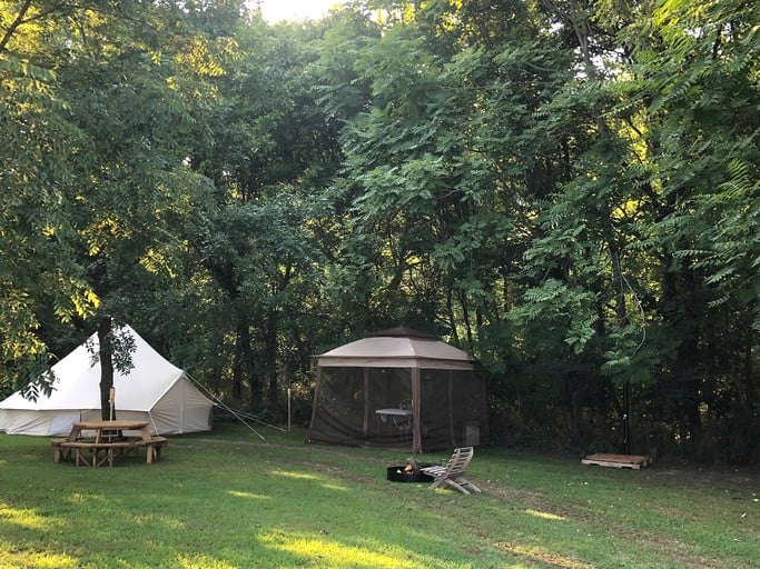 This Eureka Springs accommodation is perfect for glamping in Arkansas.