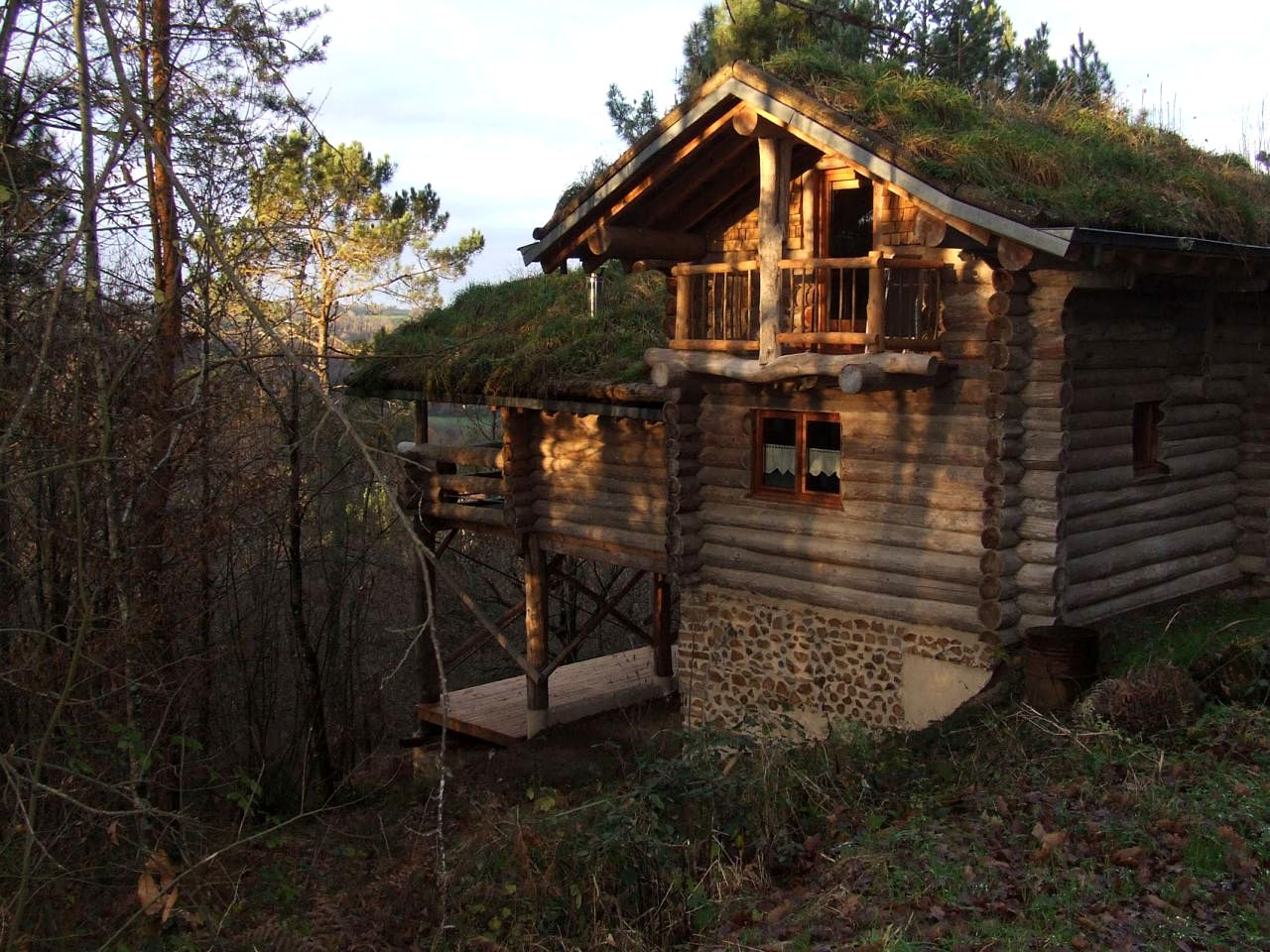 Rustic Log Cabin Rental Tucked Away in the Woods in the Corrèze Region of France