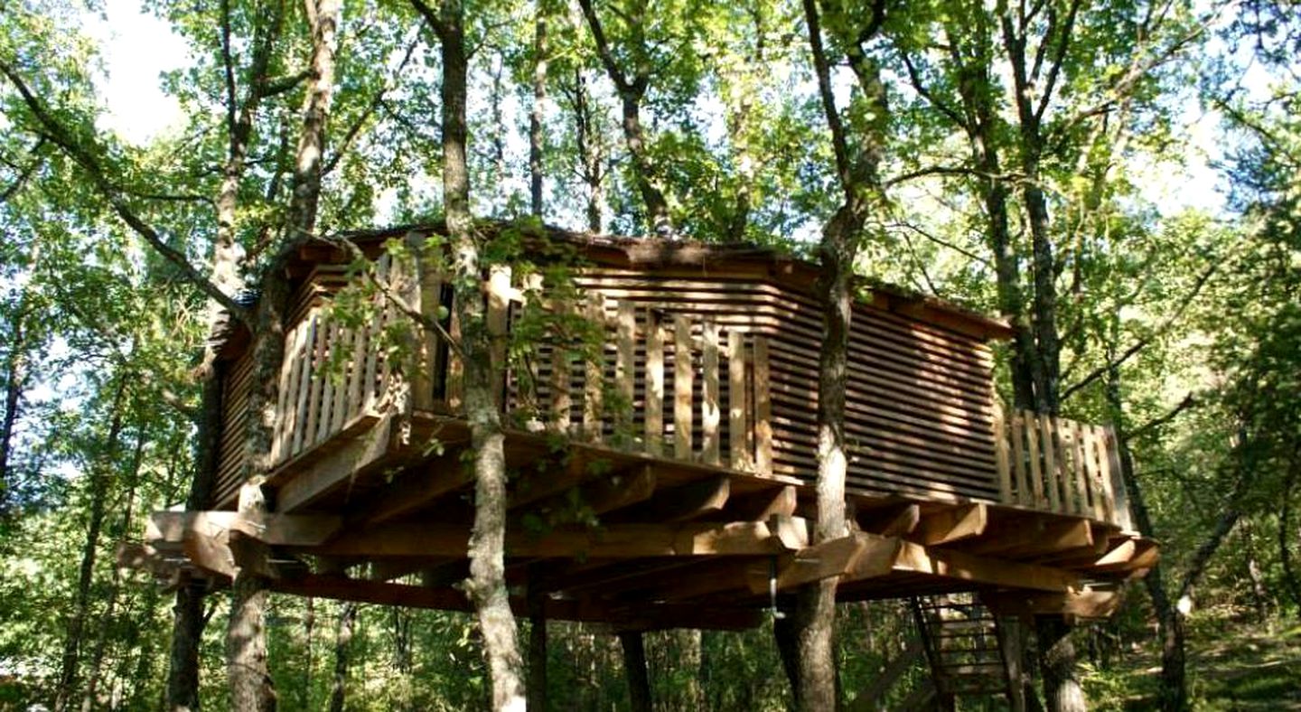 Family Tree House Cabin Rental near Lake de Sainte-Croix, France