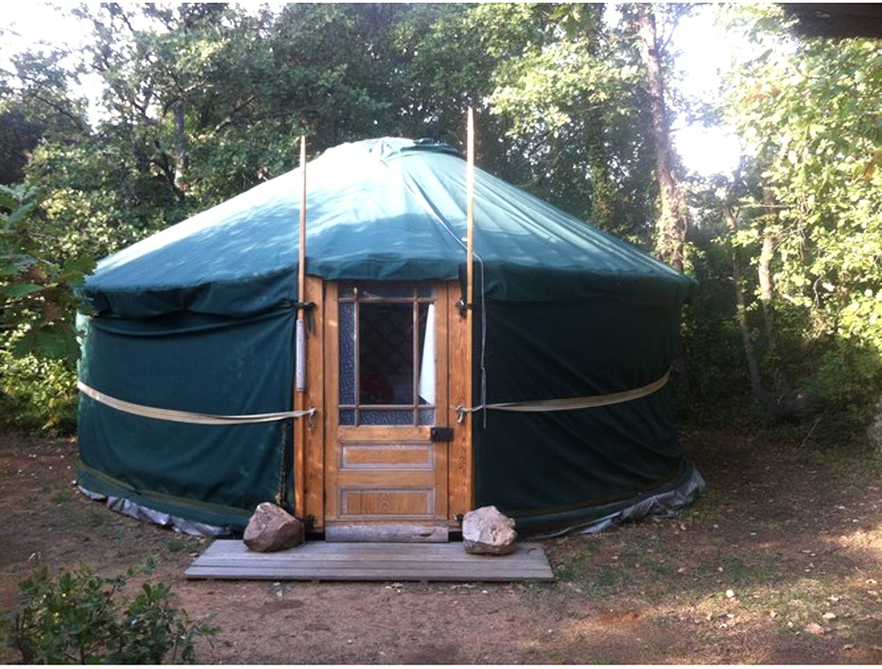 Glamping Yurt Rental with Swimming Pool Access near Nîmes, France